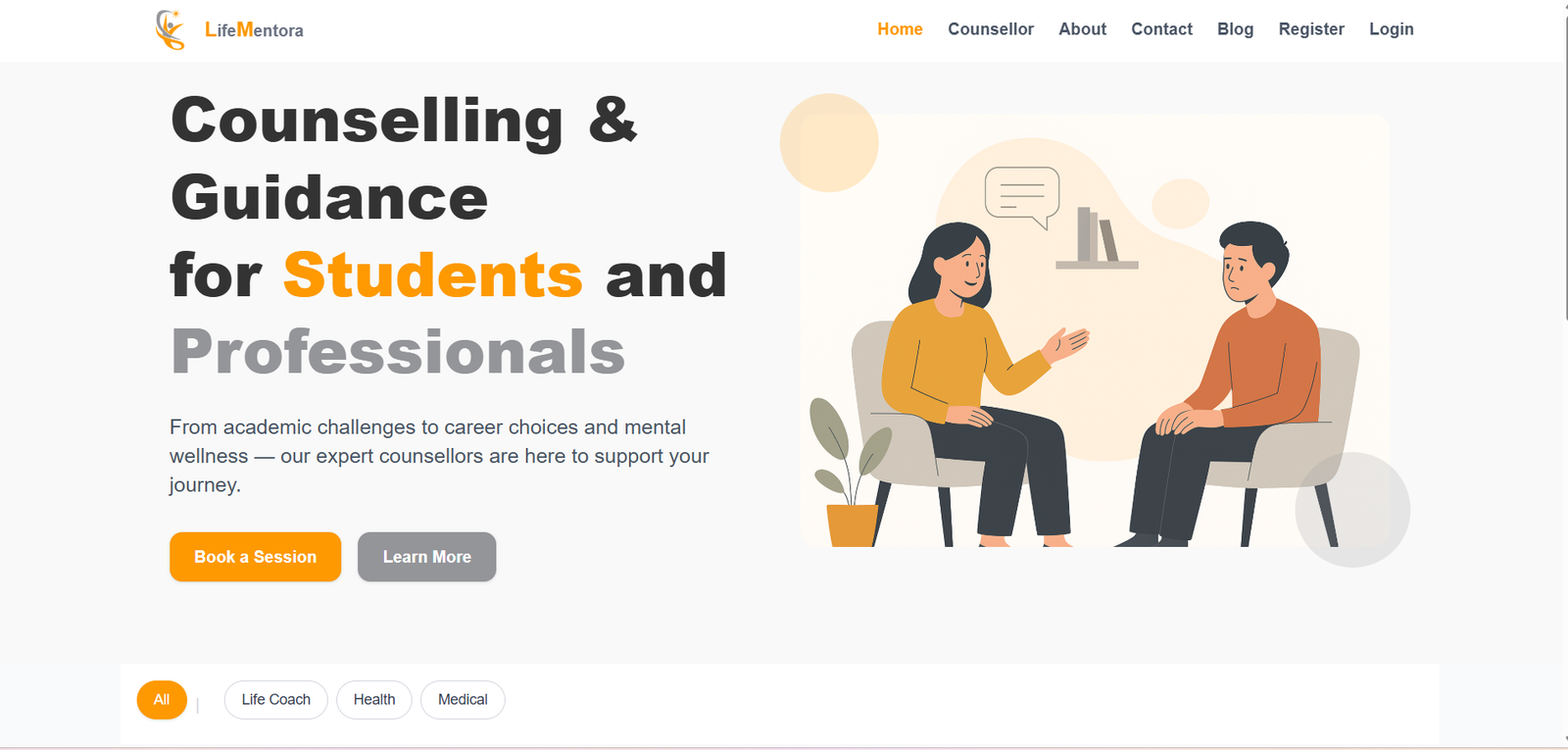 Lifementora — web